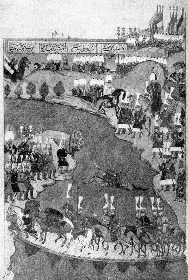 Миниатюра из рукописи История султана Сулеймана