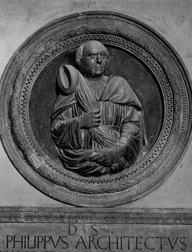 Буджано. Портрет Брунеллески. Гробница в соборе Санта Мария дель Фьоре Флоренция