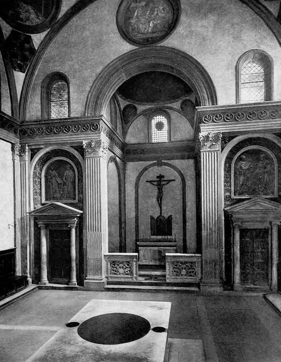 Брунеллески. Старая сакристия церкви Сан Лоренцо