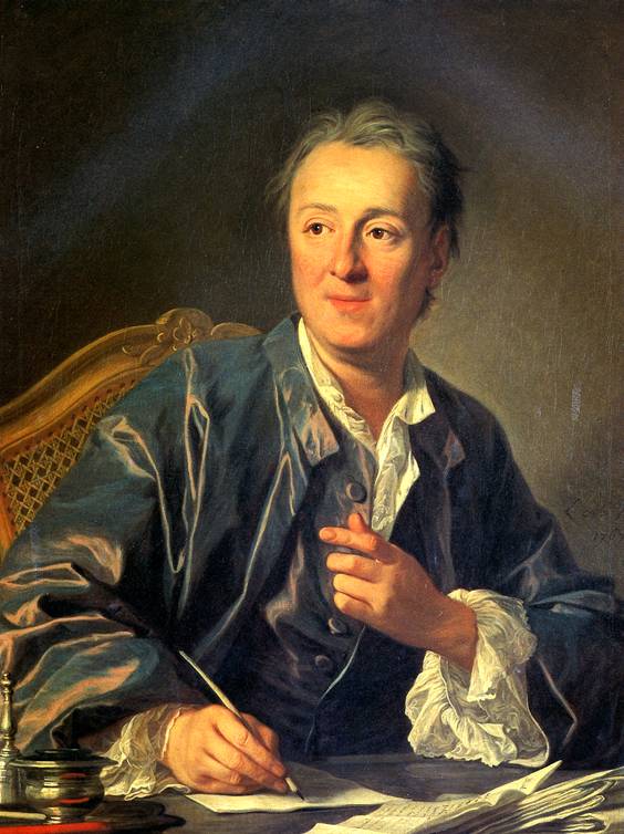 художник Ванлоо - Дени Дидро, 1767. Картинная галерея Лувра, Париж