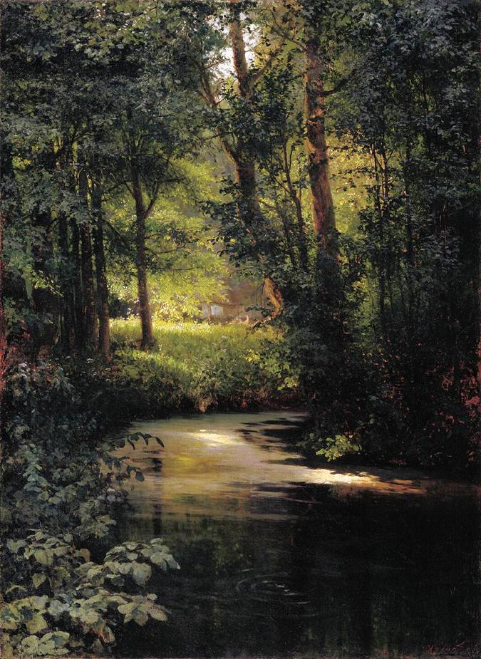 Картина Мясоедова Лесной ручей