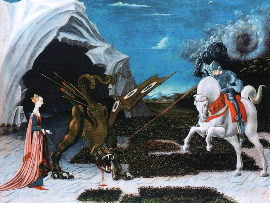 Святой Георгий принцесса и дракон