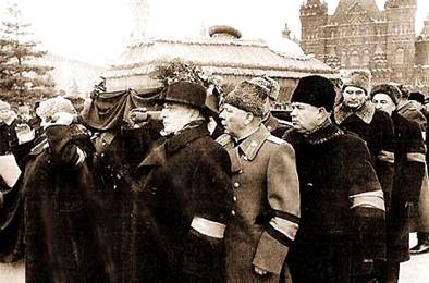 Похороны Сталина: Берия, Ворошилов, Хрущев