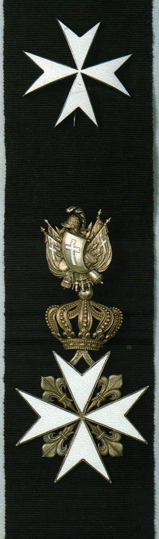 Звезда, лента и знак ордена святого Иоанна первой степени