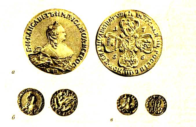 Монеты Елизаветы Петровны