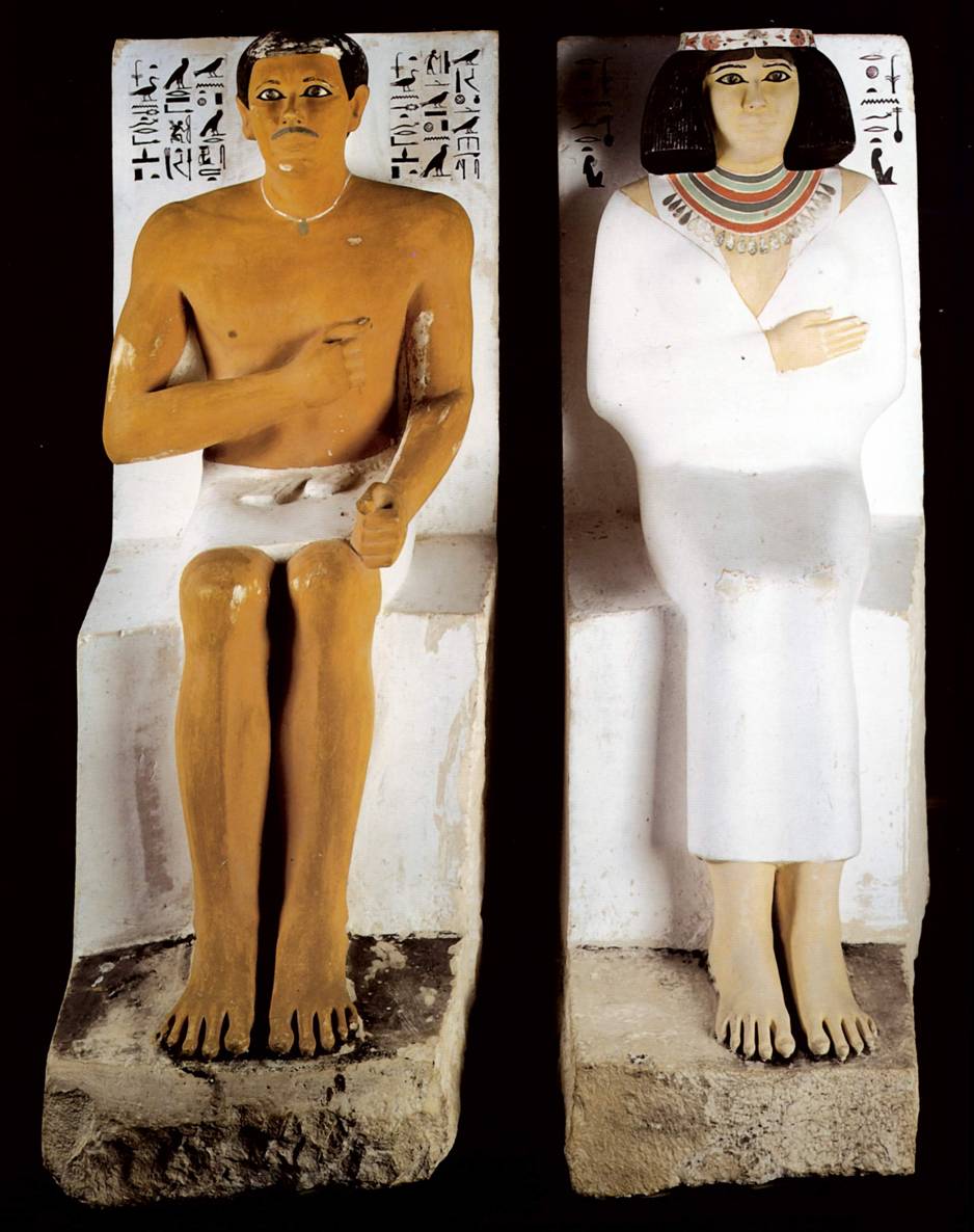 Статуи Рахотепа и Нофрет