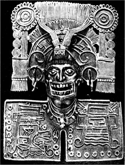 Ацтекское золотое украшение
