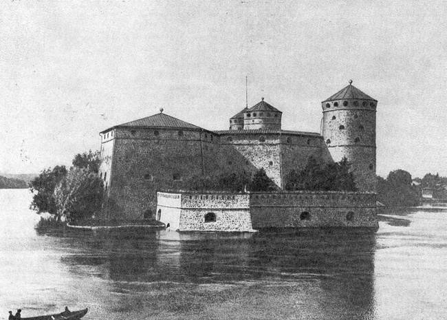 Замок Олавинлинна в городе Савонлинна
