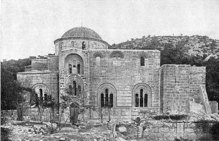 Церковь  монастыря  Дафни близ Афин