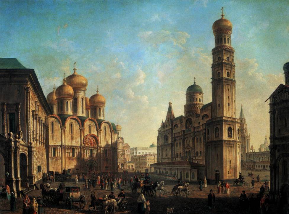 Соборная площадь в Московском Кремле