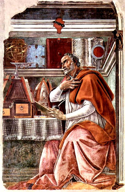 Святой Августин в молитвенном созерцании