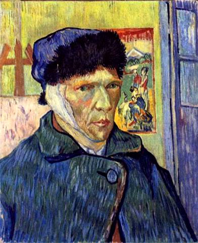 ван Гог с отрезанным ухом
