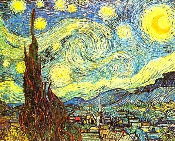 картина Винсента Ван Гога Звездная ночь