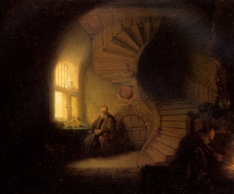 Рембрандт Размышляющий философ