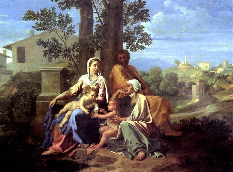 картина Святое семейство в пейзаже 