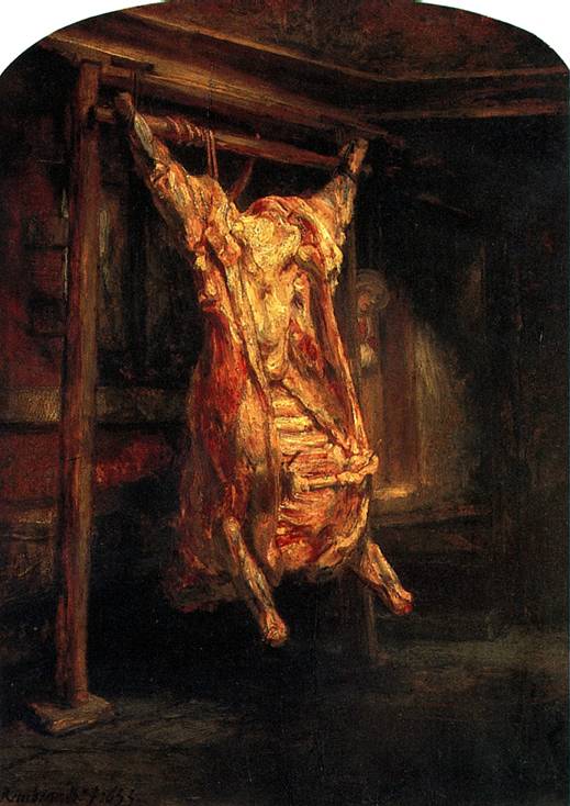 картины Рембрандта Туша быка