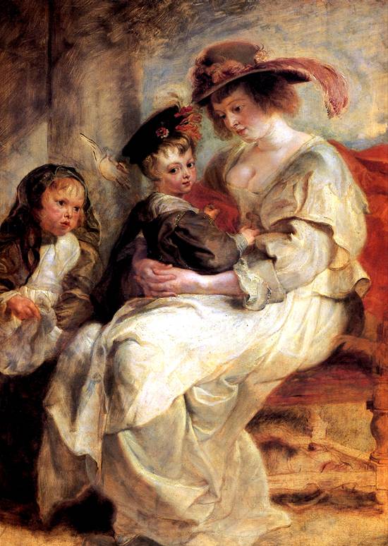 Елена Фоурмент с детьми Клер-Жанной и Франсуа