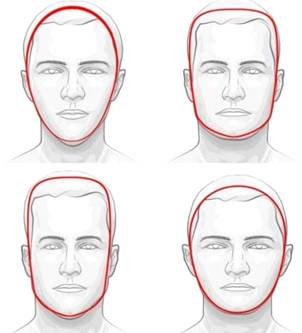 форма головы и лица человека