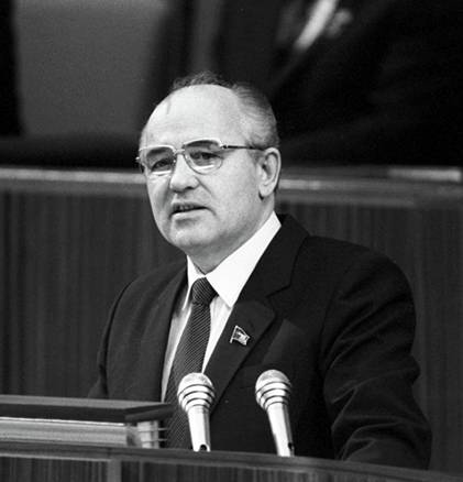 The President of USSR Mikhail Gorbachev
