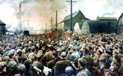 Выступление Ленина перед рабочими Путиловского завода