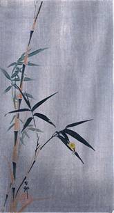 Улитка на листе бамбука