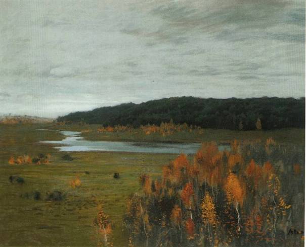 Долина реки. Осень